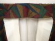 Photo7: 6522T11z850 Vintage Japanese Kimono Silk TSUMUGI  Dark red  Yellow ochre (7)