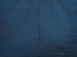 Photo3: 6525T05z950 Vintage Japanese Kimono Silk Men's  Plain Dark cyan blue (3)