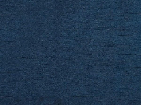 Photo4: 6525T05z950 Vintage Japanese Kimono Silk Men's  Plain Dark cyan blue (4)
