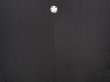 Photo3: 6525T06z890 Vintage Japanese Kimono Silk Men's  Plain Black (3)