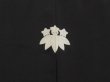 Photo5: 6525T07z600 Vintage Japanese Kimono Silk Men's  Plain Black (5)
