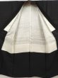 Photo8: 6525T07z600 Vintage Japanese Kimono Silk Men's  Plain Black (8)