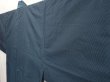 Photo2: 6525T09z840 Vintage Japanese Kimono Silk Men's   Blue-Gray (2)