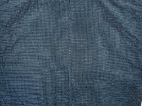 Photo3: 6525T09z840 Vintage Japanese Kimono Silk Men's   Blue-Gray (3)