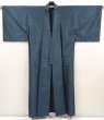 Photo6: 6525T09z840 Vintage Japanese Kimono Silk Men's   Blue-Gray (6)