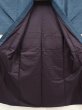 Photo7: 6525T10z890 Vintage Japanese Kimono Silk Men's  Plain Blue-Gray (7)