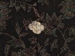 Photo5: 6526T10z740 Vintage Japanese Kimono Silk HAORI Flower Black (5)