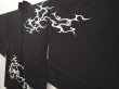 Photo2: 6526T11z600 Vintage Japanese Kimono Silk HAORI Ripple Black (2)