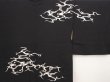 Photo3: 6526T11z600 Vintage Japanese Kimono Silk HAORI Ripple Black (3)