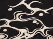 Photo4: 6526T11z600 Vintage Japanese Kimono Silk HAORI Ripple Black (4)