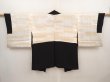 Photo6: 6526T11z600 Vintage Japanese Kimono Silk HAORI Ripple Black (6)