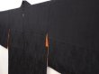 Photo5: 6526T01z480 Vintage Japanese Kimono Silk HAORI Chrysanthemum Black (5)
