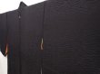 Photo2: 6526T03z440 Vintage Japanese Kimono Silk HAORI Sayagata Black (2)
