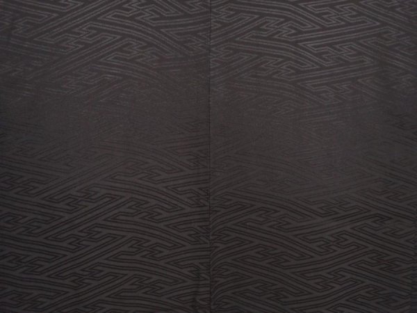 Photo3: 6526T03z440 Vintage Japanese Kimono Silk HAORI Sayagata Black (3)