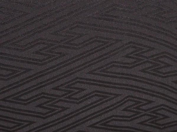 Photo4: 6526T03z440 Vintage Japanese Kimono Silk HAORI Sayagata Black (4)
