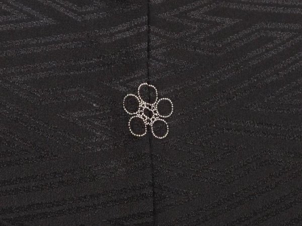 Photo5: 6526T03z440 Vintage Japanese Kimono Silk HAORI Sayagata Black (5)