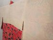 Photo7: 6526T04z590 Vintage Japanese Kimono Silk HAORI Flowers Black (7)