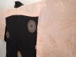 Photo8: 6526T05z520 Vintage Japanese Kimono Silk HAORI Flower Black (8)