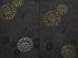 Photo3: 6526T07z770 Vintage Japanese Kimono Silk HAORI Chrysanthemum Black (3)