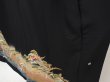 Photo4: 6526T14z1560  Japanese Kimono Silk Artist work TOMESODE Jigami Black (4)