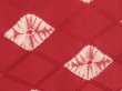 Photo4: 6603T01z460 Vintage Japanese Kimono Silk HAORI  Dull red (4)