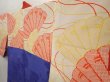 Photo8: 6603T02z450 Vintage Japanese Kimono Silk HAORI Chrysanthemum Dark red (8)