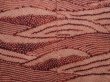 Photo3: 6603T04z630  Japanese Kimono Silk SHIBORI HAORI Wave Brown (3)
