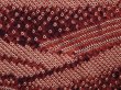 Photo4: 6603T04z630  Japanese Kimono Silk SHIBORI HAORI Wave Brown (4)