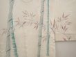 Photo3: 6603T06z550  Japanese Kimono Silk SHIBORI HAORI Bamboo Off-white (3)