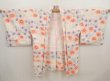 Photo5: 6603T07z470 Vintage Japanese Kimono Silk SHIBORI HAORI  Off-white (5)