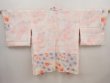 Photo8: 6603T07z470 Vintage Japanese Kimono Silk SHIBORI HAORI  Off-white (8)