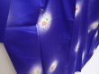 Photo3: 6603T09z890  Japanese Kimono Silk KOMON Flowers Dark lavender blue (3)
