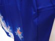 Photo4: 6603T10z910  Japanese Kimono Silk TSUKESAGE Flower Royal blue (4)