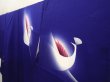 Photo2: 6603T12z930  Japanese Kimono Silk TSUKESAGE Bird Dark lavender blue (2)