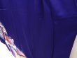 Photo4: 6603T12z930  Japanese Kimono Silk TSUKESAGE Bird Dark lavender blue (4)