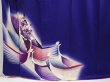Photo5: 6603T12z930  Japanese Kimono Silk TSUKESAGE Bird Dark lavender blue (5)
