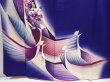 Photo6: 6603T12z930  Japanese Kimono Silk TSUKESAGE Bird Dark lavender blue (6)