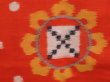 Photo4: 6604T02z330 Vintage Japanese Kimono Silk MEISEN HAORI  Tomato red (4)
