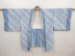 Photo5: 6604T04z570 Vintage Japanese Kimono Silk HAORI  Light blue (5)