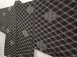 Photo2: 6604T05z510 Vintage Japanese Kimono Silk HAORI Shippo Black (2)