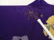 Photo7: 6604T07z430 Vintage Japanese Kimono Silk HAORI Tachibana Dark lavender (7)