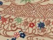 Photo4: 6604T08z560 Vintage Japanese Kimono Silk HAORI Plum blossom Champagne (4)