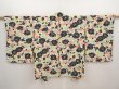 Photo1: 6604T10z620 Vintage Japanese Kimono Silk HAORI Flowers Off-white (1)