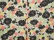 Photo3: 6604T10z620 Vintage Japanese Kimono Silk HAORI Flowers Off-white (3)