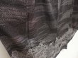 Photo3: 6604T11z1050  Japanese Kimono Silk TSUKESAGE Temple Black (3)