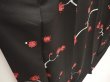 Photo3: 6604T12z1120  Japanese Kimono Silk KOMON Plum blossom Black (3)