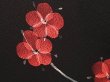Photo6: 6604T12z1120  Japanese Kimono Silk KOMON Plum blossom Black (6)
