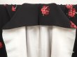 Photo7: 6604T12z1120  Japanese Kimono Silk KOMON Plum blossom Black (7)