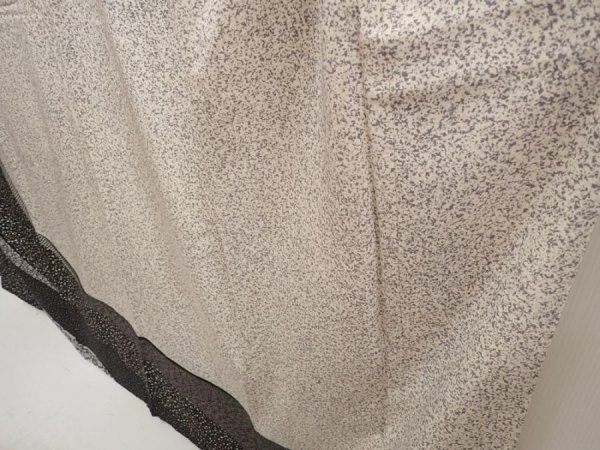 Photo4: 6604T13z950  Japanese Kimono Silk TSUKESAGE  Off-white (4)