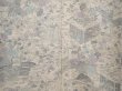 Photo5: 6604T14z980  Japanese Kimono Silk KOMON Garden Off-white (5)